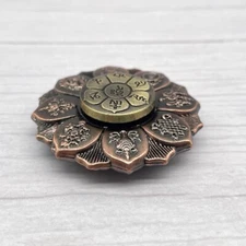 Brass Lotus Flower Fidget Spinner For Boys Girls Adults Kids ADHD Anxiety Relief