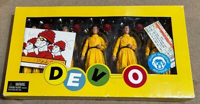 NECA DEVO Whip It Band 5 Figure Box Set Autographed
