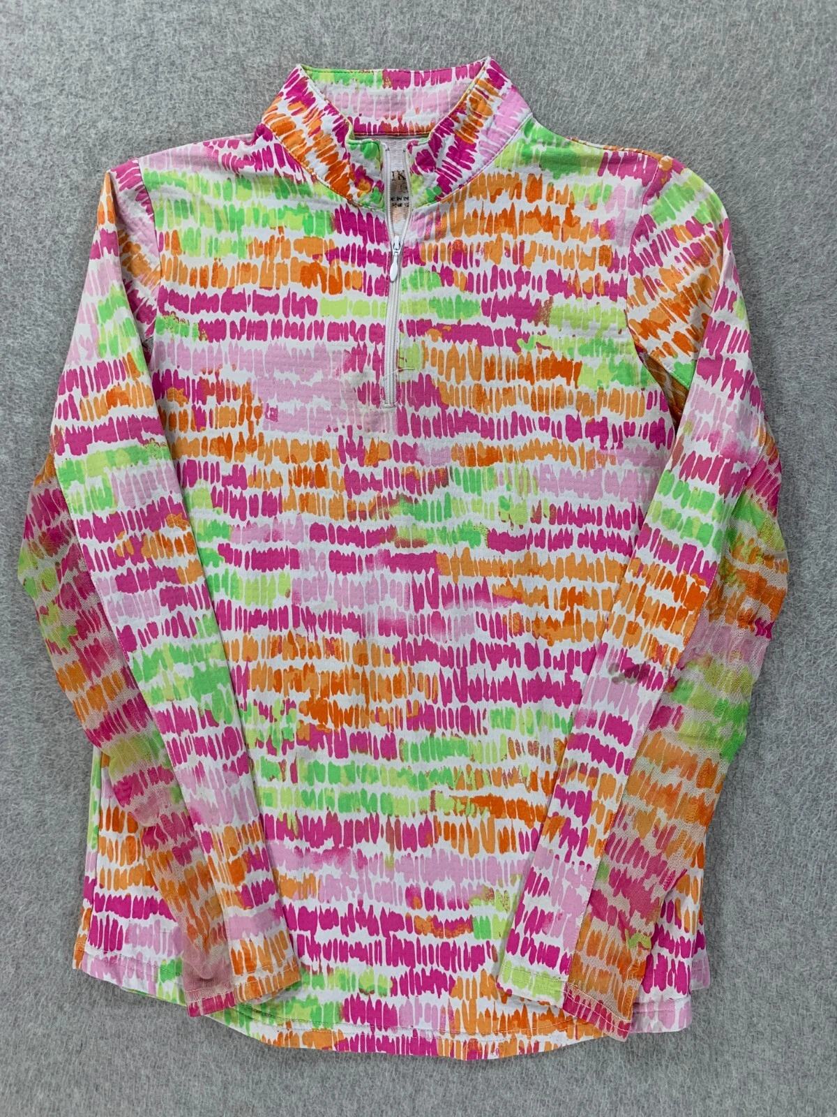 Icikuls Long Sleeve Sun Protection 1/4 Zip Pullover Shirt (Women's Small) Pink