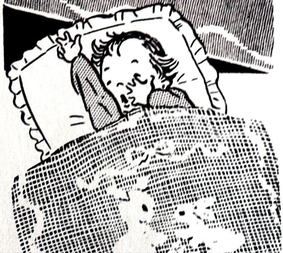 7506 Vintage Filet 'BUNNIES' BABY COVERS Pattern to Crochet (Reproduction) - Image 2 of 2