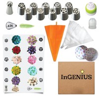 Russian Piping Tips Cake Decorating Kit -75 Pcs Russian Tips Ball Tip Coupler... on sale Russian Piping Tips Cake Decorating Kit -75 Pcs Russian Tips Ball Tip Coupler... on sale