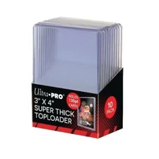 Ultra PRO 130pt TOPLOADERS Top Loaders for SUPER THICK cards 1 Pack of 10