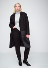 Universal Standard Wool And Satin Coat, Best Of Both Worlds. Org Retail $345