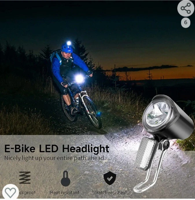 6v cheap bicycle headlight