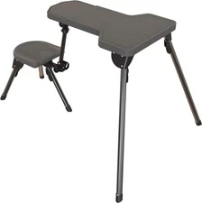 Caldwell Stable Table Lite Shooting Bench with Weatherproof Tabletop, Grey