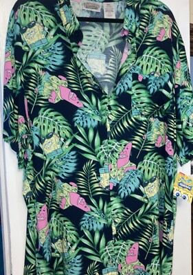 SpongeBob Hawaiian Shirt XXL NwT