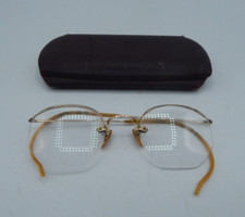 Antique Shuron Semi Rimless 1/10 12K Gold Filled Eyeglasses