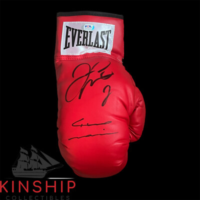 Floyd Mayweather Jr Marcos Maidana signed Boxing Glove PSA DNA