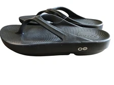 OOFOS OOlala Sandal, Black Women’s US Size 6 EU 37 Lightweight Recovery Footwear