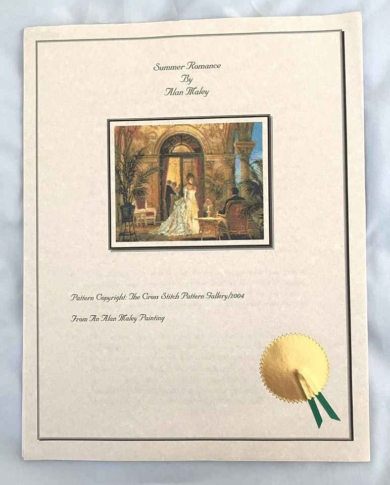 "Summer Romance" By Alan Maley Cross Stitch Pattern Only - Image 2 of 4