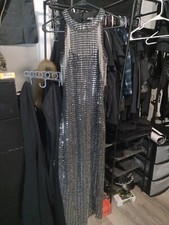 Black Shimmer Evening Dress