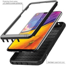 REFINED ARMOR RUGGED SHOCKPROOF Tough Phone Case Cover BUILT-IN SCREEN PROTECTOR