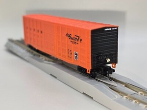 MDC 50' boxcar Rio Grande OrgBlk w GATR Works nf-G3-1s EOT/FRED installed