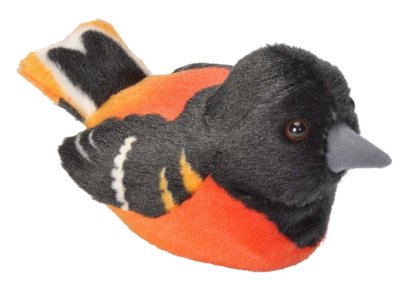 Wild Republic Audubon Birds Baltimore Oriole Plush with Sound Stuffed Animal