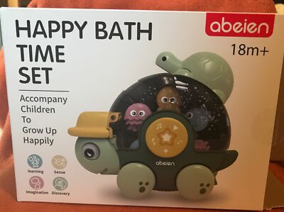 Abeien Baby Toys Happy Bath Time Turtle NEW in original pkg Fun 3suctions