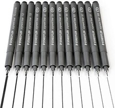 Staedtler Pigment Liner Fineliner Drawing Pens Full Range 0.05mm to 2.0mm