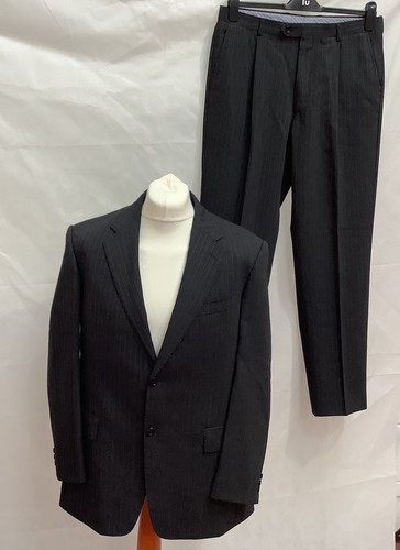 Grey Stripe Custom Tailored Suit 