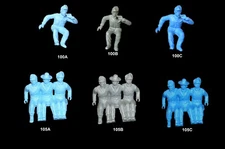 Civil War Western Cavalry wagon caisson driver Marx playset toy soldiers 1:32