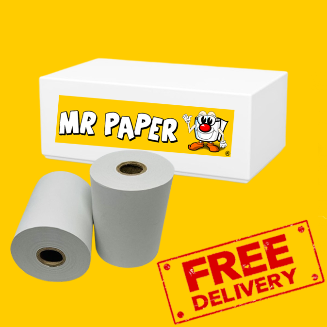 57mm x 38mm Thermal Credit Card Machine / PDQ Till Rolls (40 Rolls)
