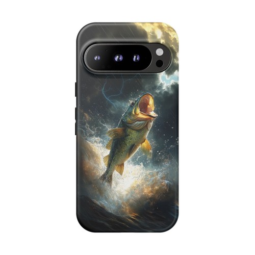Big Mouth Bass Fish Thunderstorm River - Phone Case for iPhone, Galaxy, Pixel - 第 126/281 張圖片
