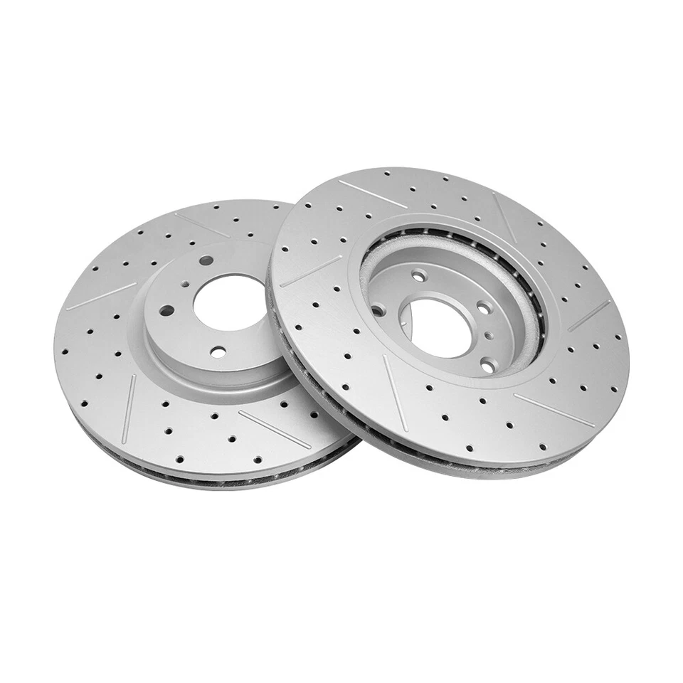 Rotores de freno delanteros + Kit de pastillas de freno de cerámica para Nissan Máxima Murano 2004-2008 Foto 3 de 4