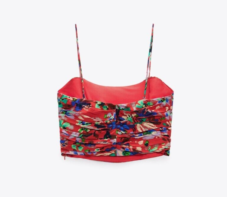 トップス sahara Drawstring Flower Motif Camisole Women's Casual Tops - Spring Tops | FLORA by Alexandria