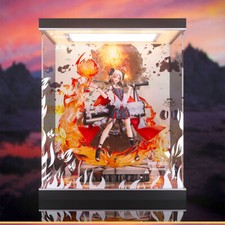 Akrylowa gablota Etui Pyłoszczelne światło LED do GSC Arknights Ifrit Figurka Zabawka