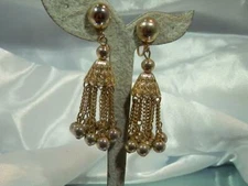 Very COOOL XX Showy Silver Tone Dangle FABBBB Vintage 80's Clip Earrings 765n1