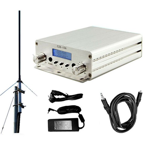 2/15W FM Radio Transmitter Broadcast Wireless Stereo Station 88108Mhz