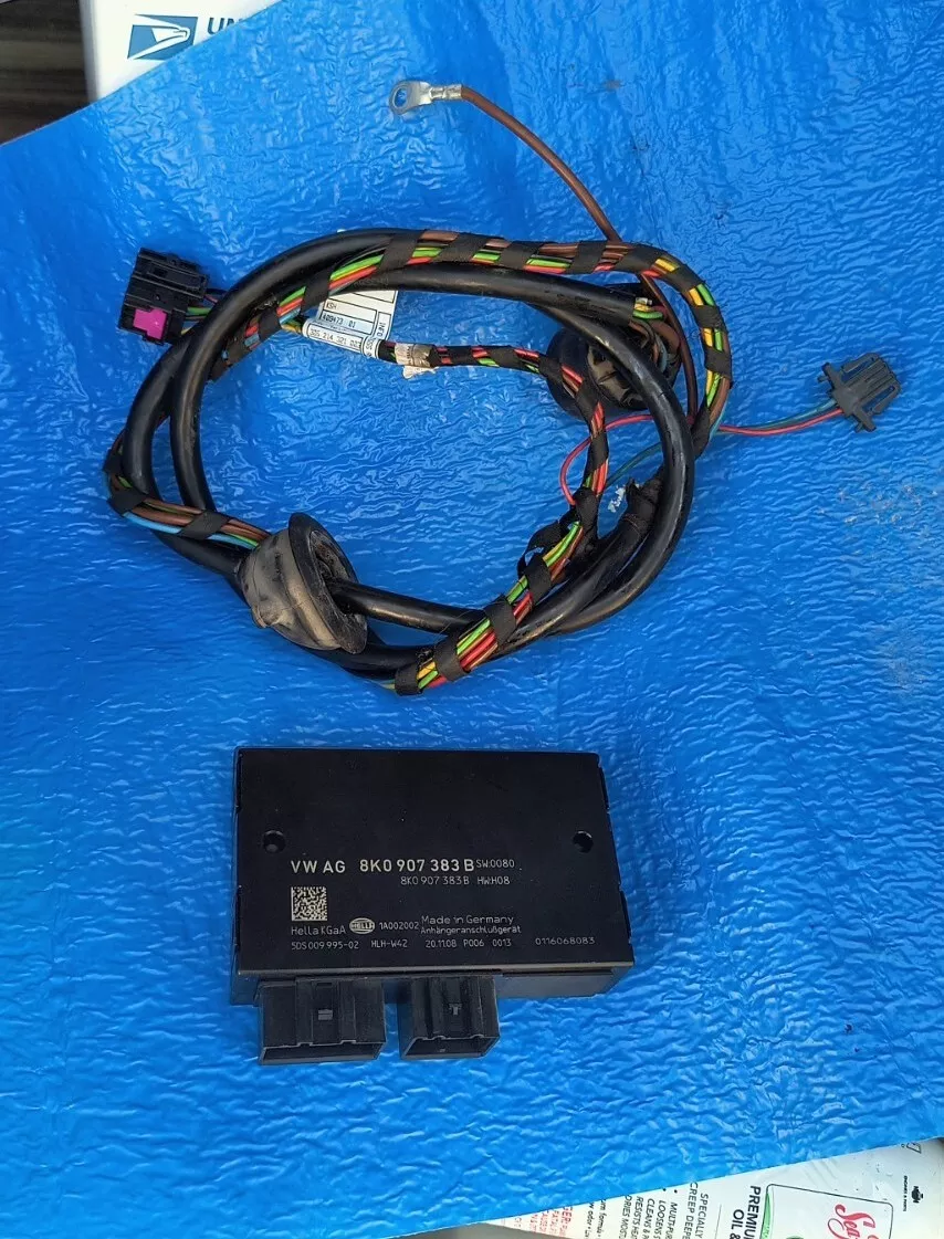2009 2016 Audi Q5 bumper Harness Set Module. Trailer Hitch towing