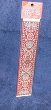 Miniature Woven Carpet BookMark - Red & Gold