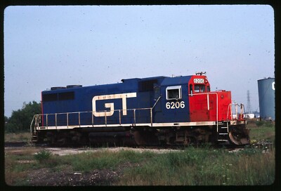 Original Rail Slide - GTW Grand Trunk Western 6206 Port Huron MI 13.08.1987