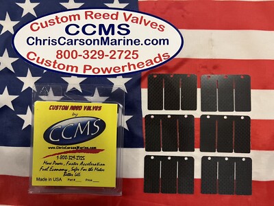 CCMS Yamaha Carbon Fiber Outboard Reed Valves 60-90hp 3 Cylinder PN333D ...