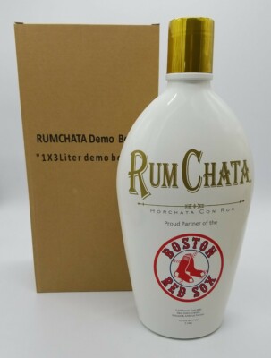 Rum Chata Boston Red Sox 3 Liter Sales Display Demo Bottle (EMPTY) New in Box!