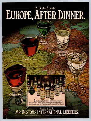 1978 Mr Boston's International Liqueurs, Europe After Dinner