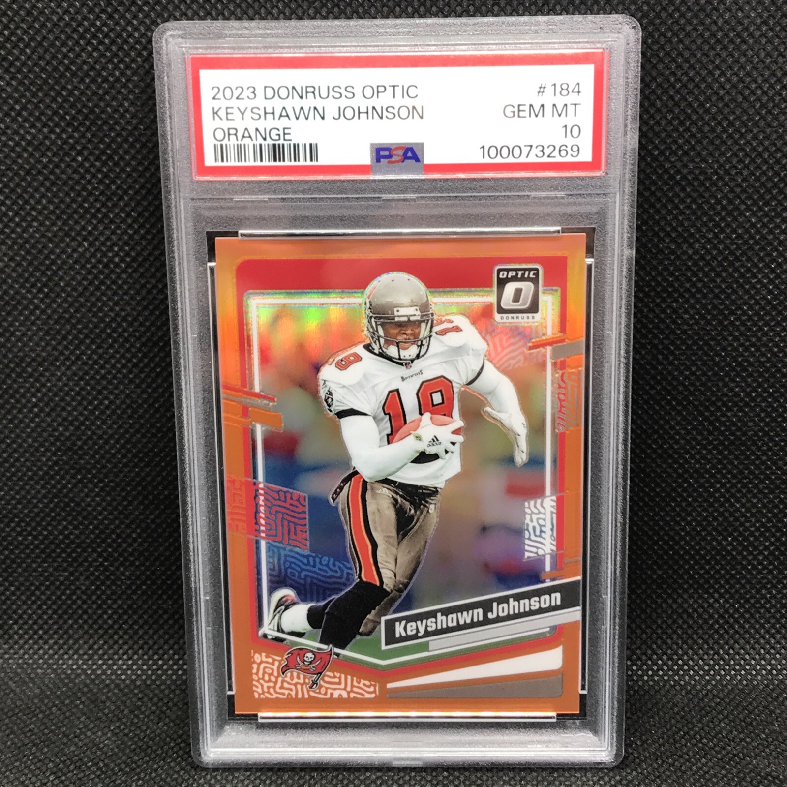 GEM MINT PSA 10 Orange Color Match 209/249 2023 Optic Keyshawn Johnson