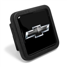 Chevrolet Black Logo Black Rubber Heavy-duty 2 Tow Hitch Cover