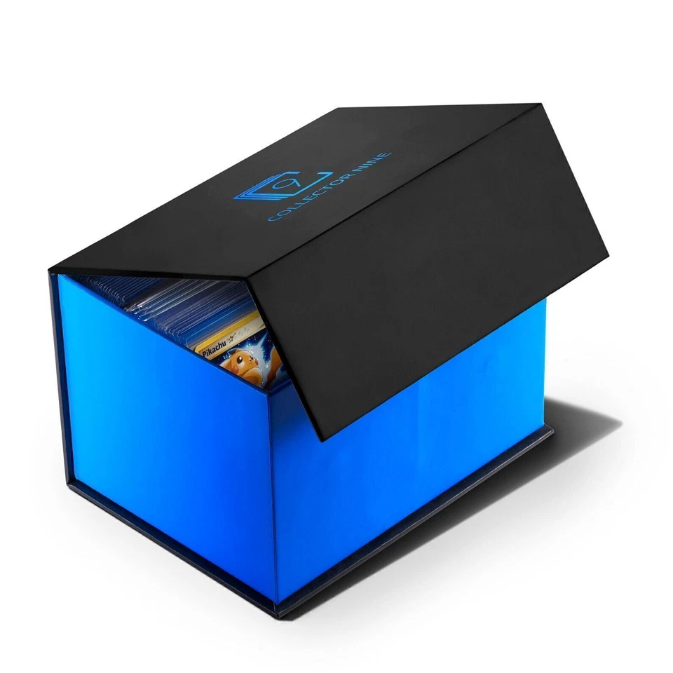 Toploader Trading Card Storage Case | 2 Row Magnetic Flip Box w/ Divider Holders - Image 3 of 4