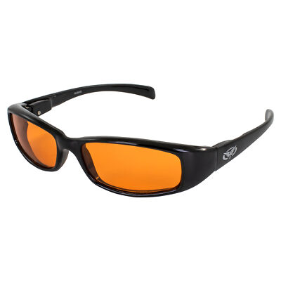 NEW ATTITUDES - Stylish Sunglasses - Orange Lenses, MATTE Black Frame