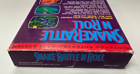 Snake Rattle N Roll (Nintendo, 1991, NES) Game, Box, Dust Cover- TESTED & WORKS