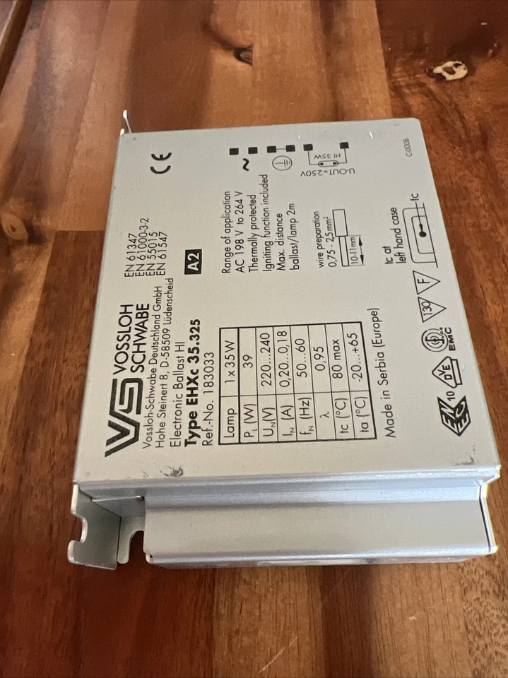 VS vossloh Schwabe Typ EHXc Halogenmetalldampftraffo Halogenmetalldampfsteuerung - Bild 4 von 4