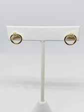 Real 10k Gold Earrings Small Stud - Aretes En Oro 10k