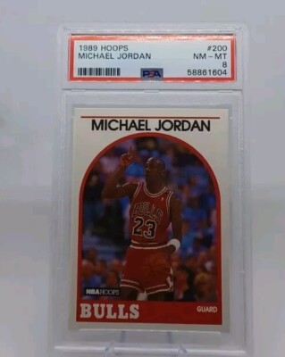 NBAカード PSA8 マイケル ジョーダン 1990-91 NBA Hoops Michael Jordan All-star East #5 PSA 8 Nm-mt