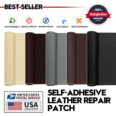 Self-Adhesive Leather Repair Patch Stick on Sofa Car Van Seat Jacket Home