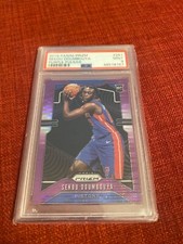 Sekou Doumbouya 2019 prizm purple pulsar #261 26/35 psa mint 9