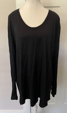 REI Co-op Womens Base Layer TOP Long Sleeve BLACK Wool Blend Size XL