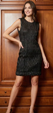 Vestito corto goffrato Liu Jo Nero in ecopelle