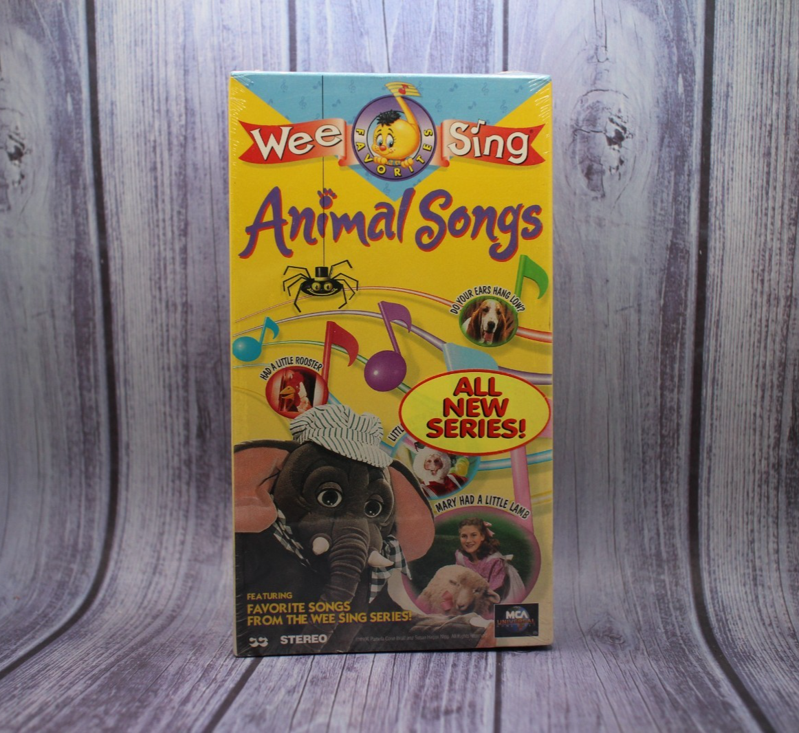 RARE Wee Sing Animal Songs NEW SEALED 1996 VHS Tape Children's