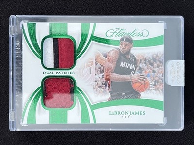 1/5  1/1 ! 2024-25 Panini Flawless LeBron James Emerald Dual Patches #DP-LJH