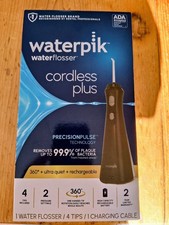 Waterpik Cordless Plus Water Flosser with 2 Settings, 4 Tips, ADA Accepted Black